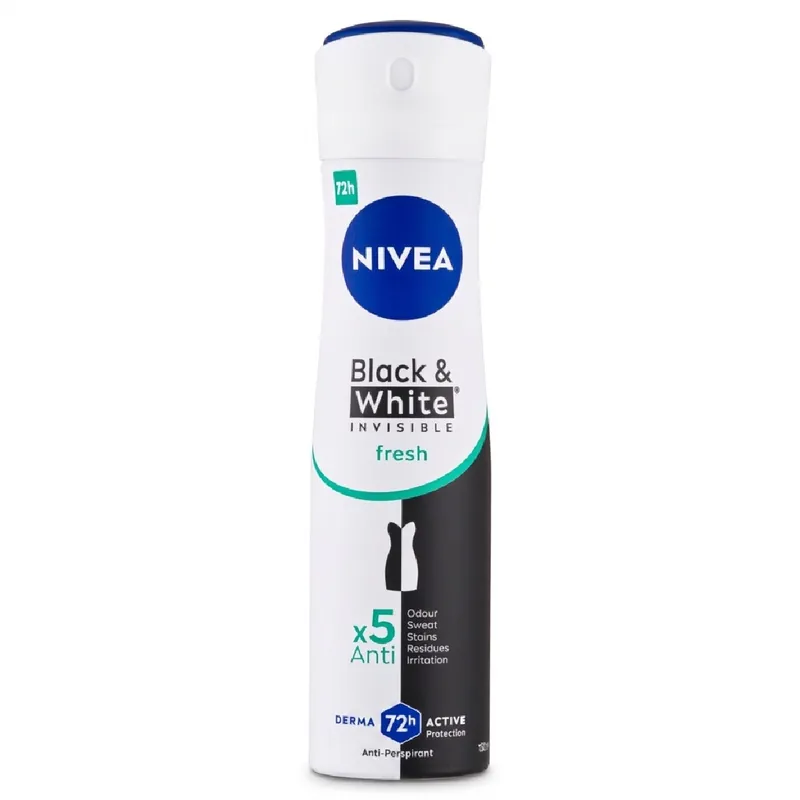 Nivea dezodor 150 ml Invisible Black and White Fresh női Outlet