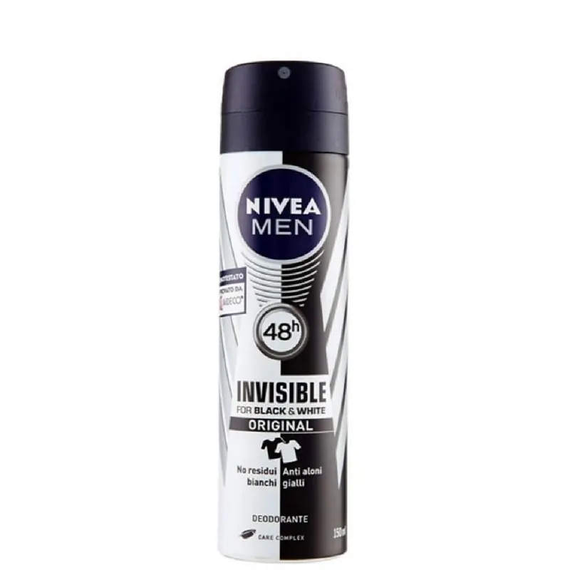 Legnépszerűbb Nivea Men dezodor 150 ml Invisible Black and White Original