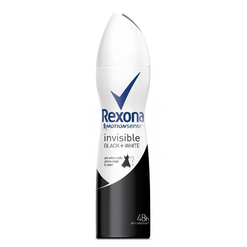 Rexona dezodor 150 ml Invisible Black and White - női Exkluzív ajánlat
