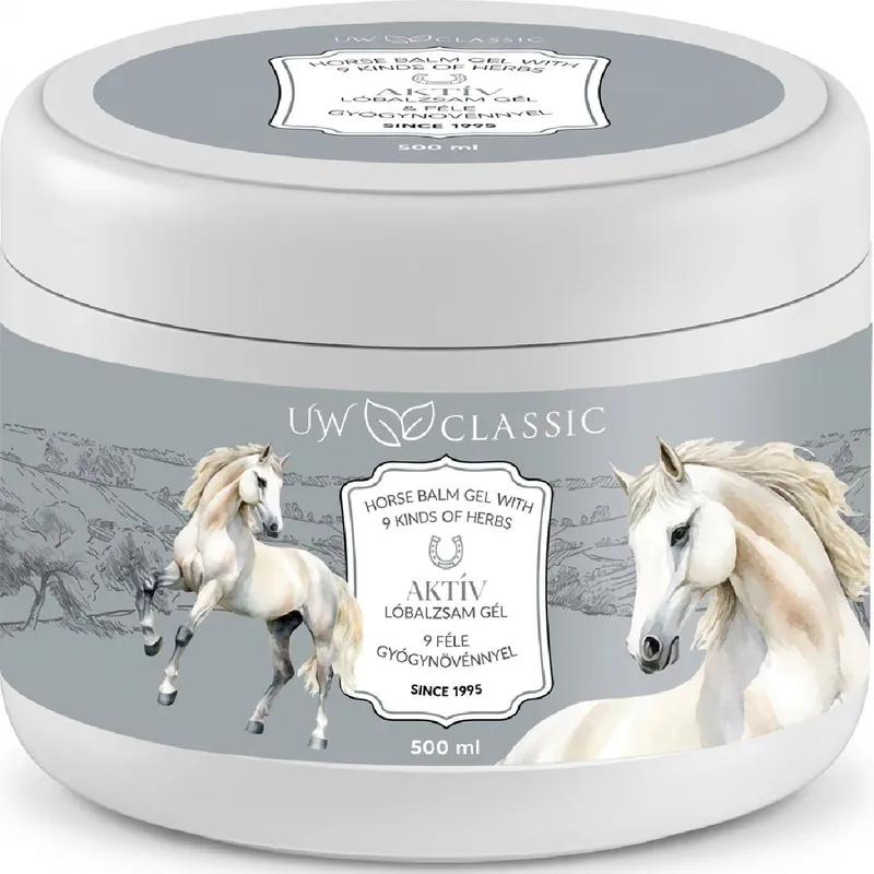 UW Classic krém 500 ml Lóbalzsam Aktív Gél + 9 Gyógynövény Biztonságos fizetés