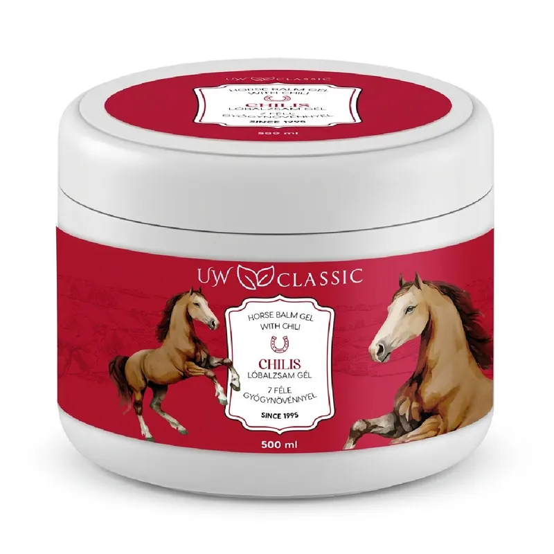 Végkiárusítás UW Classic krém 500 ml Lóbalzsam Chilivel + 7 Gyógynövény