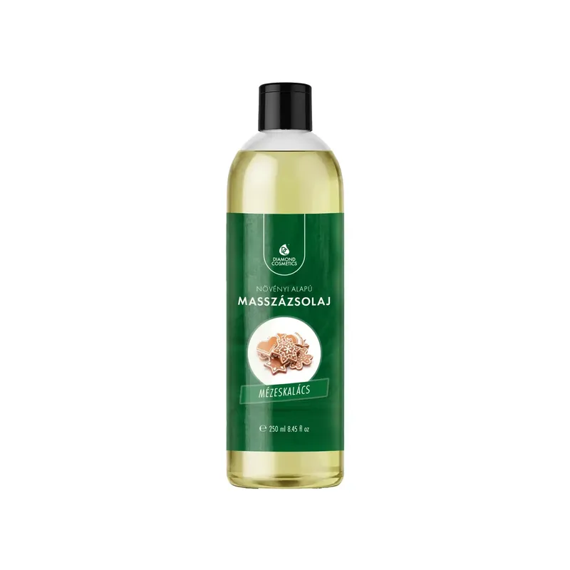 Azonnali szállítás Masszázsolaj Mézeskalács illattal - 250 ml - Bőrfeszesítő és Hidratáló hatású