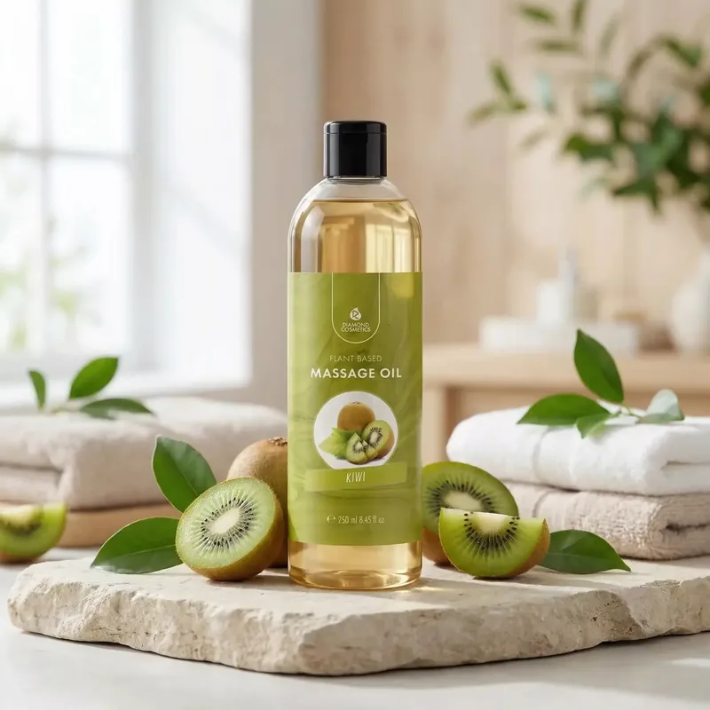 Szezonális akció Kiwi Illatú Masszázsolaj - 250ml - Ellazító és Stresszoldó hatás