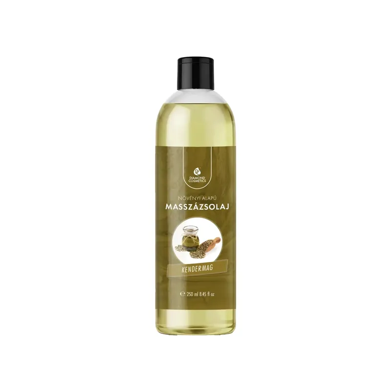 Alacsony ár Masszázsolaj Kendermag illattal - 250ml - Relaxáció és Bőrápolás