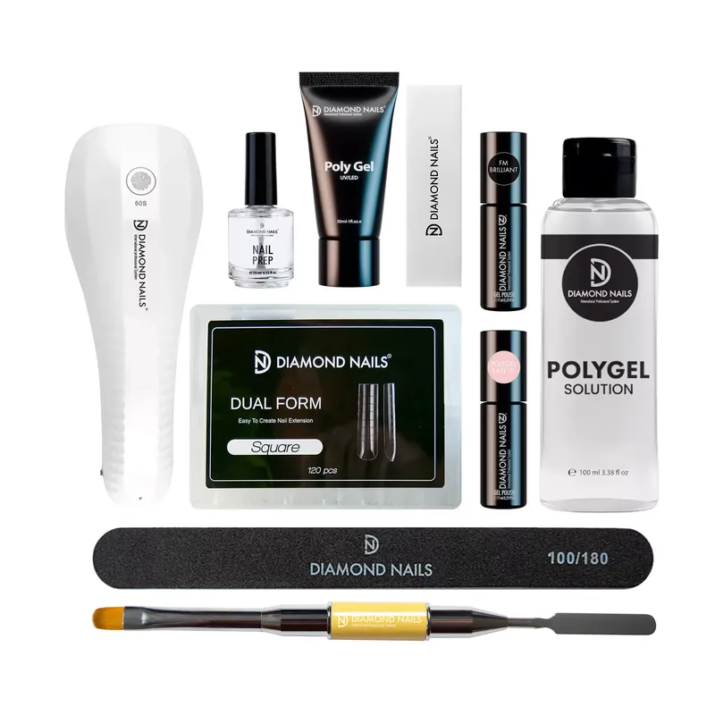 Gyors szállítás Polygel induló szett SUNx36 10W-os UV/LED lámpával