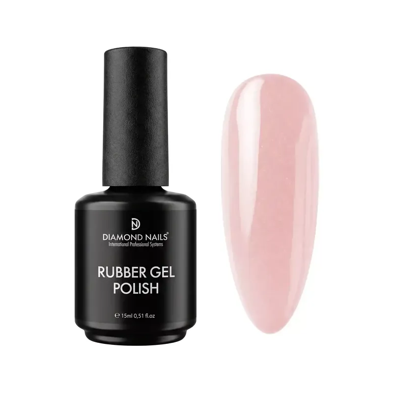 Rubber Base Pro Gel - Shimmer Peach (Csillámos nude) - 15ml - HEMA mentes Kiárusítás