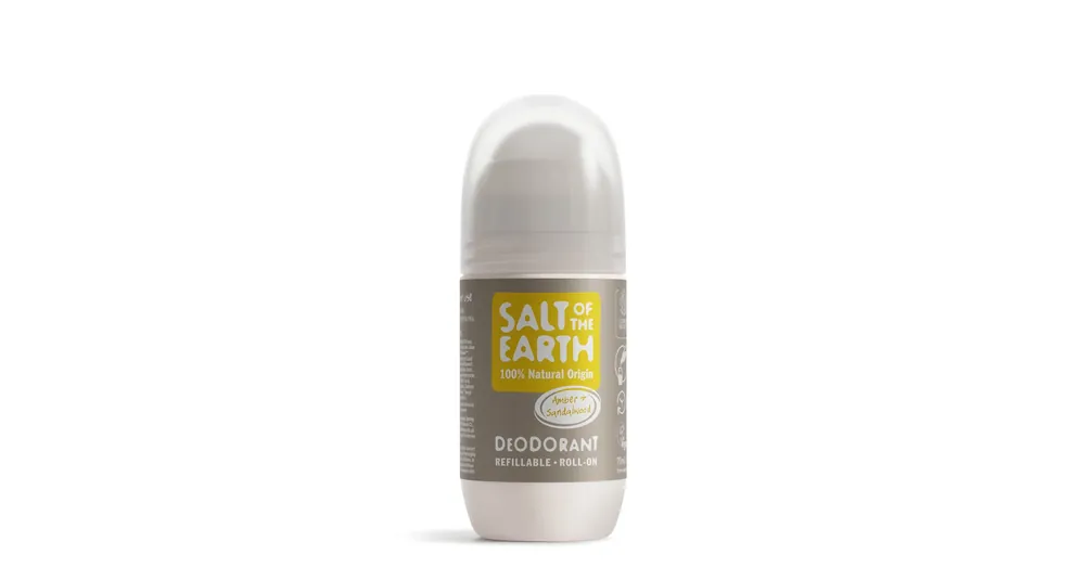 Akció SALT OF THE EARTH BOROSTYÁN ÉS SZANTÁLFA ÚJRATÖLTHETŐ GOLYÓS DEZODOR