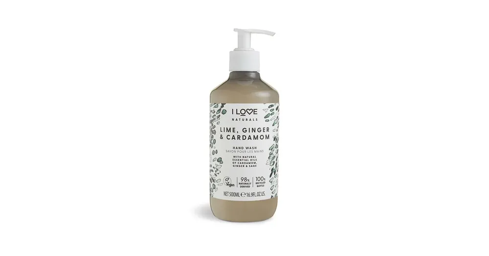 Kihagyhatatlan ajánlat I LOVE NATURALS Lime, Gyömbér, Kardamom Folyékony szappan