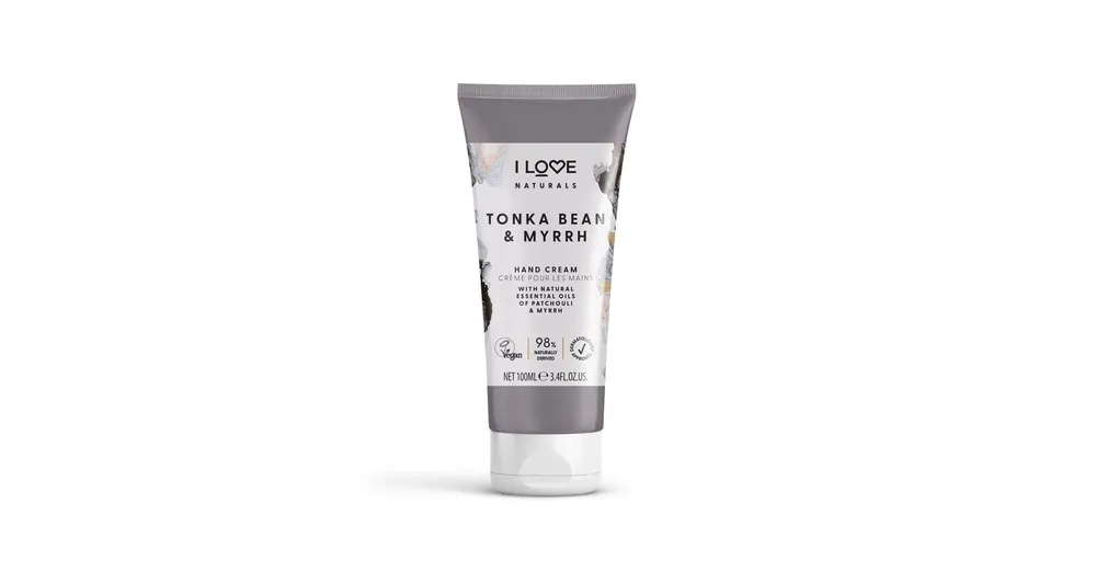 Gyors szállítás I LOVE NATURALS Tonkabab és Mirha Hidratáló kézkrém