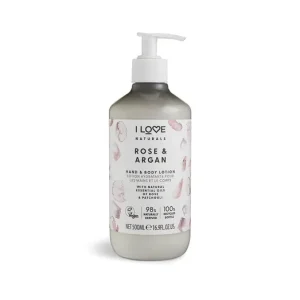Akciós ár I LOVE NATURALS Rózsa és Argán Kéz- és testápoló