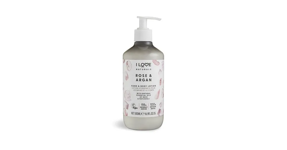 Akciós ár I LOVE NATURALS Rózsa és Argán Kéz- és testápoló