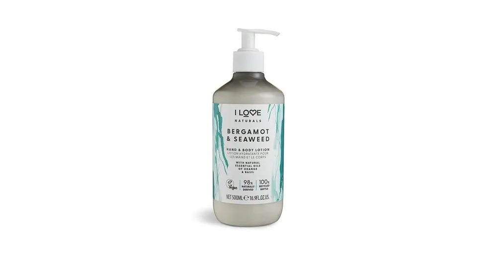 Biztonságos vásárlás I LOVE NATURALS Bergamot és Tengeri moszat Kéz- és testápoló