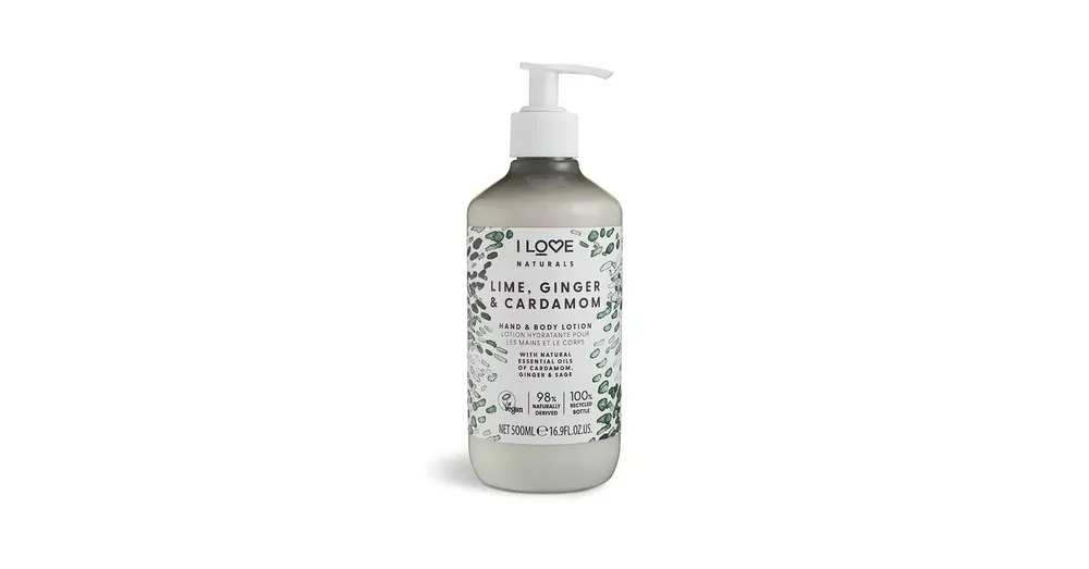 Népszerű I LOVE NATURALS Lime, Gyömbér, Kardamom kéz- és testápoló