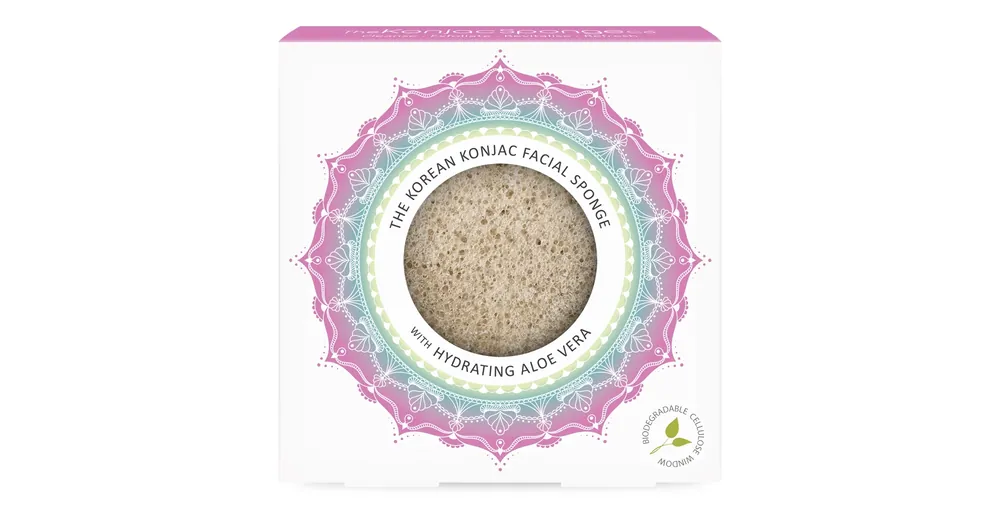 KONJAC SPONGE MANDALA ARCSZIVACS HIDRATÁLÓ ALOE VERÁVAL Akciós ár