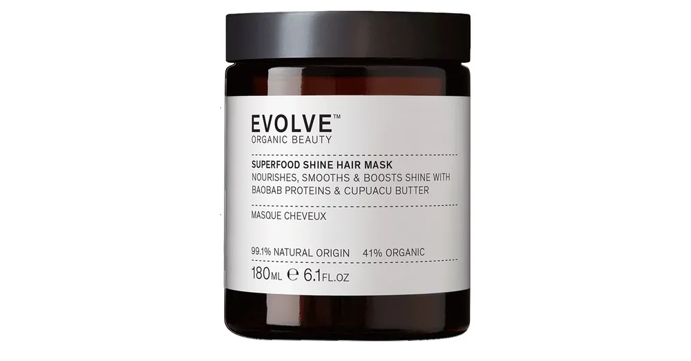 Azonnali szállítás EVOLVE SUPERFOOD SHINE HAJMASZK SZÁRAZ, SÉRÜLT HAJRA