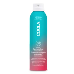 Akciós ár COOLA CLASSIC SPF50 ORGANIKUS FÉNYVÉDŐ SPRAY TESTRE - GUAVA MANGÓ