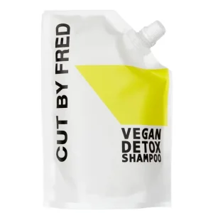 Végkiárusítás CUT BY FRED Vegan Detox tisztító sampon zsírosodó hajra utántöltő