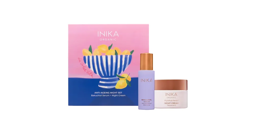 INIKA ORGANIC Limitált Anti-Aging Éjszakai Arcápoló Duo Csak ma