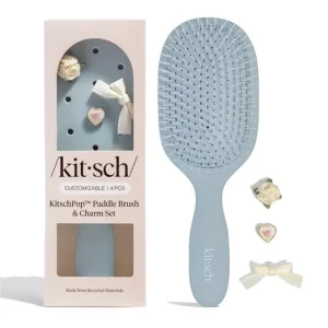 KITSCHPop™️Széles Hajkefe Újrahasznosított Műanyagból - Hazel Blue Újdonság