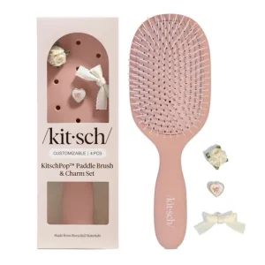 KITSCHPop™️Széles Hajkefe Újrahasznosított Műanyagból - Terracotta Utolsó esély