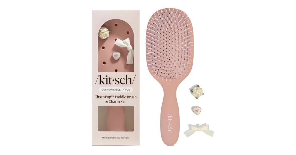 KITSCHPop™️Széles Hajkefe Újrahasznosított Műanyagból - Terracotta Utolsó esély