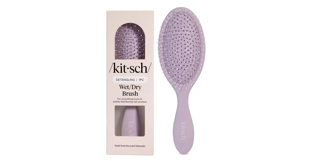 KITSCH Nedves - Száraz Hajkefe Újrahasznosított Műanyagból - Soft violet Exkluzív ajánlat