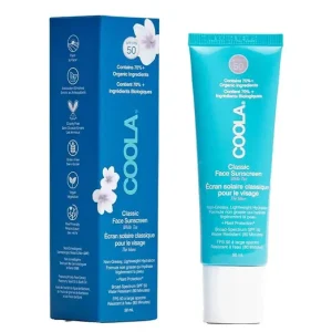 Utolsó esély COOLA Classic SPF50 fényvédő arcra - Fehér Tea