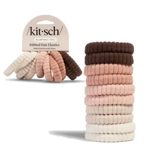 Vedd meg online KITSCH Bordázott Hajgumi szett - Blush