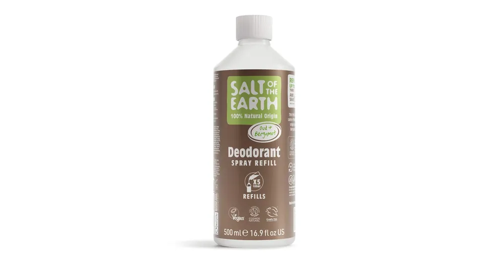 SALT OF THE EARTH Bergamott és Oud dezodor spray utántöltő Prémium
