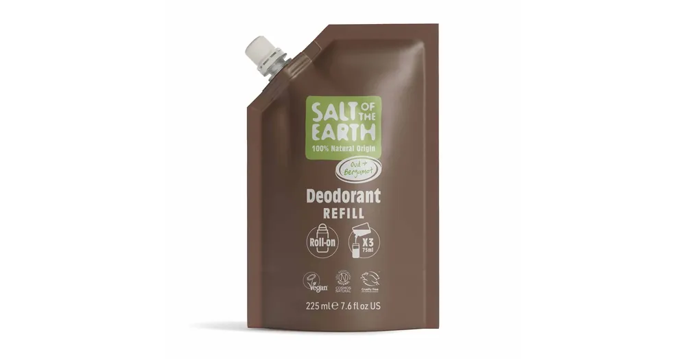 Prémium SALT OF THE EARTH Bergamott és Oud golyós dezodor tasakos utántöltő