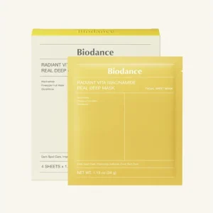 Akció Biodance Radiant Vita Niacinamide Real Deep Mask – ragyogásfokozó, bőrtónus-egységesítő hidrogél maszk
