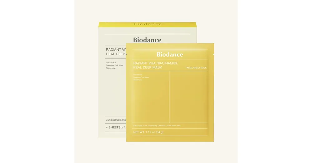 Akció Biodance Radiant Vita Niacinamide Real Deep Mask – ragyogásfokozó, bőrtónus-egységesítő hidrogél maszk