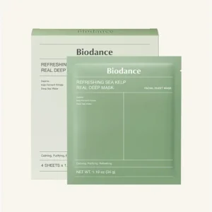 Biodance Refreshing Sea Kelp Real Deep Mask – nyugtató, kiegyensúlyozó hidrogél maszk Végkiárusítás