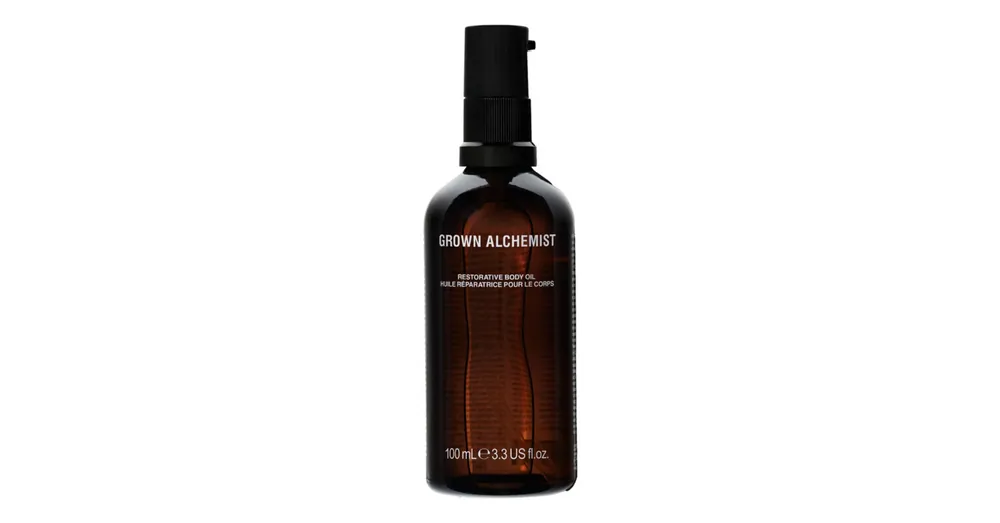 Korlátozott ajánlat GROWN ALCHEMIST RESTORATIVE TÁPLÁLÓ ÉS RAGYOGÁST FOKOZÓ TEST OLAJ