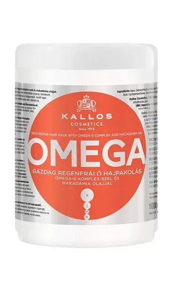 Kallos KJMN Omega Gazdag Regeneráló Hajpakolás 1000 ml Kedvezményes ár