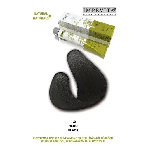 Vásárlói kedvenc Impevita Ammónia- és PPD Mentes Krémhajfesték 100ml 1.0 IP fekete IP