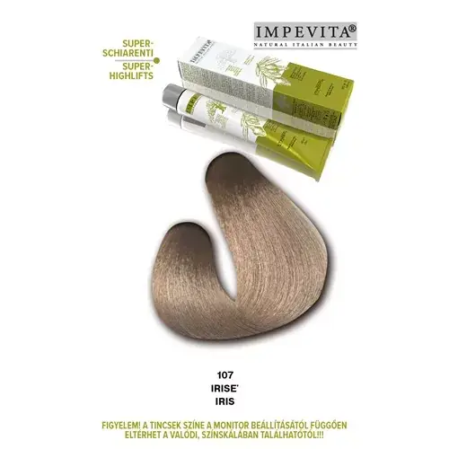 Outlet Impevita Ammónia- és PPD Mentes Krémhajfesték 100ml 107 Hamvas írisz IP