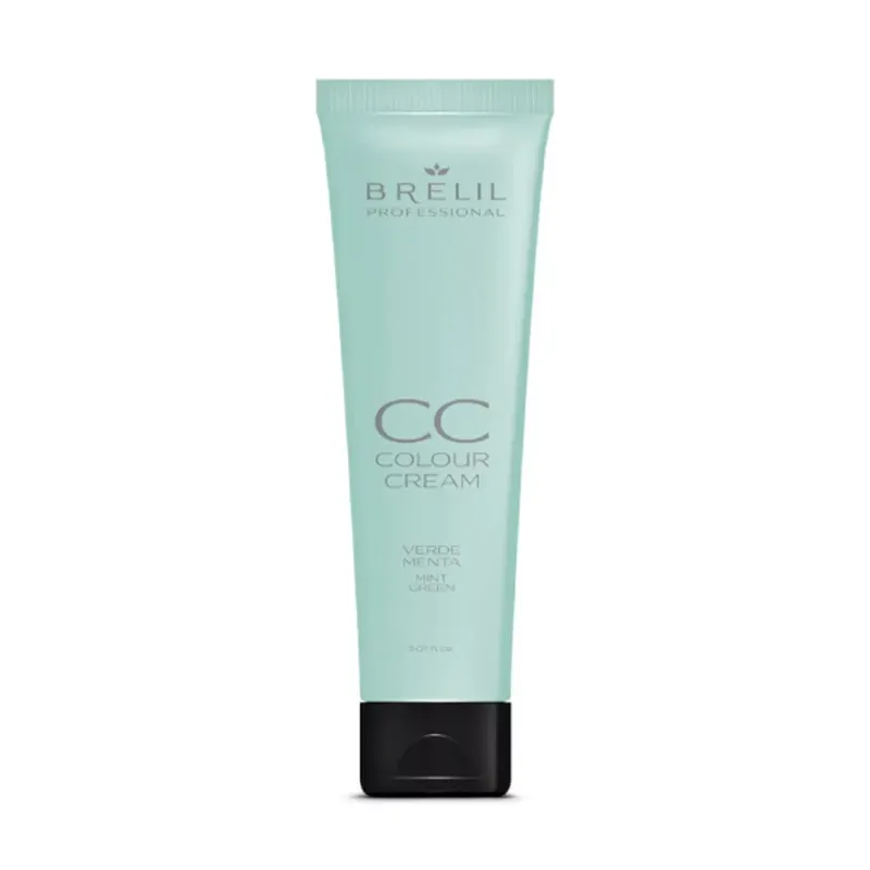 Akciós ár Brelil CC Colour Cream Mint - Színező hajpakolás Menta zöld 150 ml