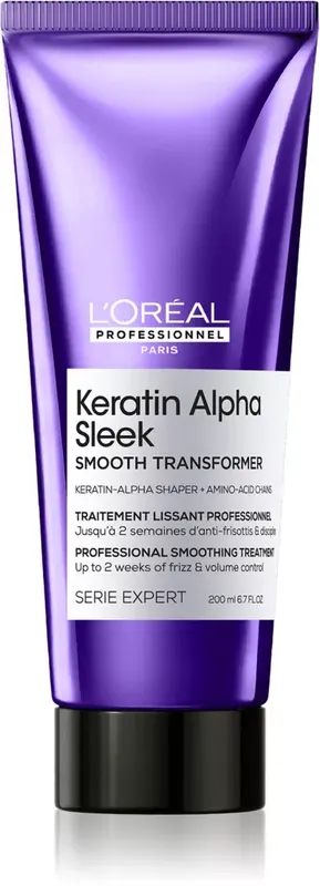 KERATIN ALPHA SLEEK hajkezelés a sima frizuráért 200 ml Árcsökkenés