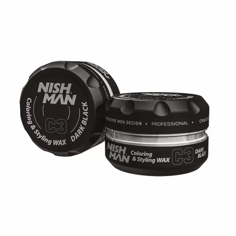 Akciós ár Nish Man C3 Fekete Hajszínező Wax - 100 ml