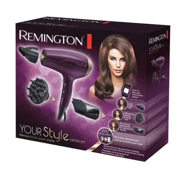 Biztonságos fizetés REMINGTON D5219 YOUR STYLE HAJSZÁRÍTÓ KÉSZLET 2300W