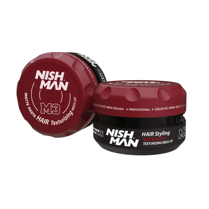 Nish Man M3 Matte Paste Hair Texturizing Mess up - hajformázó paszta 100 ml Korlátozott ajánlat