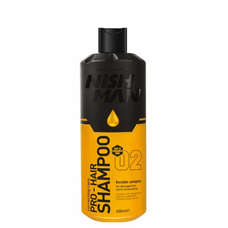 Nish Man Professzionális Hajsampon - 400 ml Biztonságos vásárlás