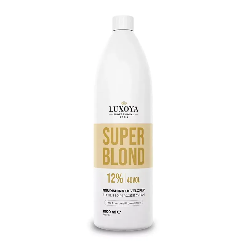 Azonnali szállítás LUXOYA HAIR SUPERBLOND NOURISHING DEVELOPER - Előhívó folyadék (OXI) vol. 40/12% - 1000 ml