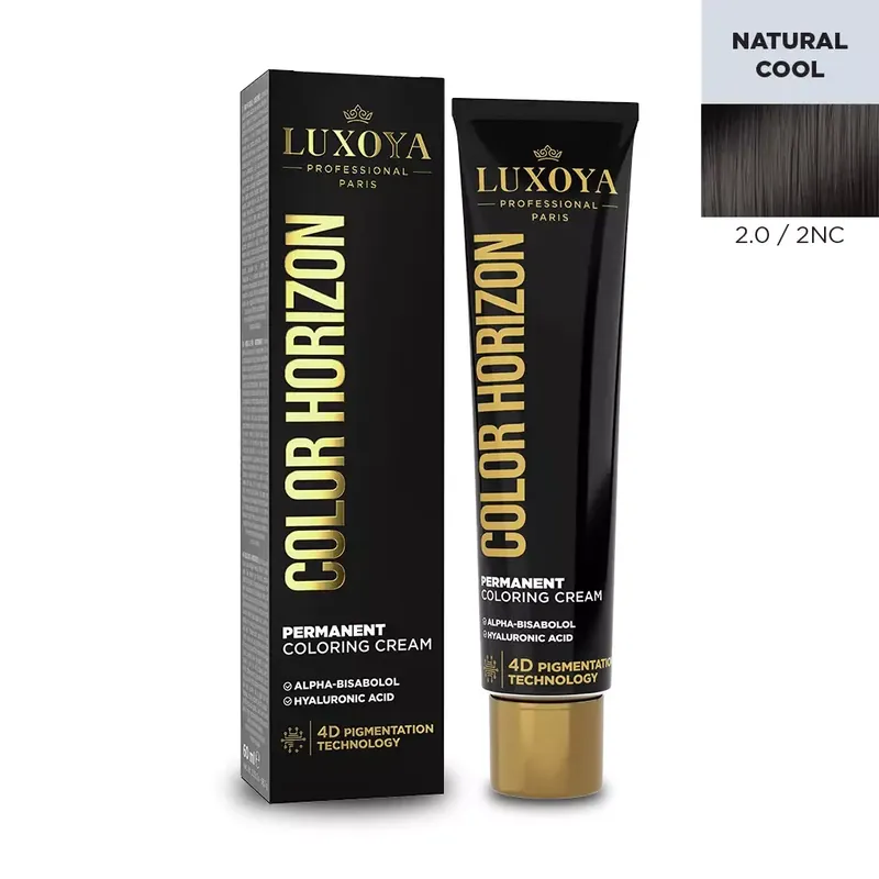 LUXOYA HAIR COLOR HORIZON - Ammóniás hajfesték 2.0/2NC 60 ml Biztonságos vásárlás