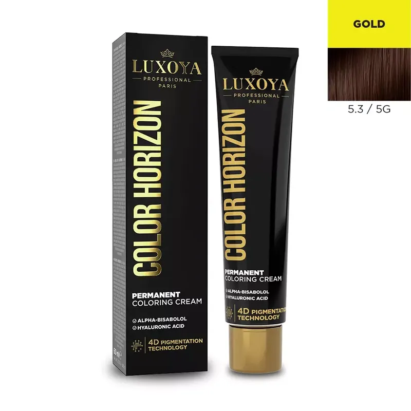 LUXOYA HAIR COLOR HORIZON - Ammóniás hajfesték 5.3/5G 60 ml Kiárusítás
