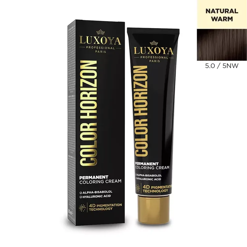 LUXOYA HAIR COLOR HORIZON - Ammóniás hajfesték 5.0/5NW 60 ml Prémium