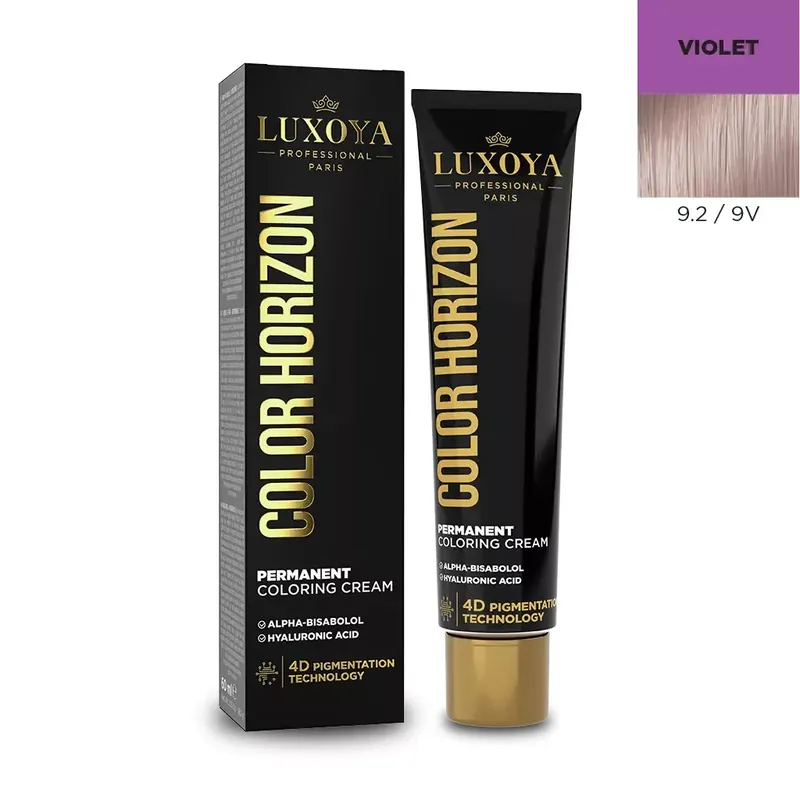 Biztonságos vásárlás LUXOYA HAIR COLOR HORIZON - Ammóniás hajfesték 9.2/9V 60 ml