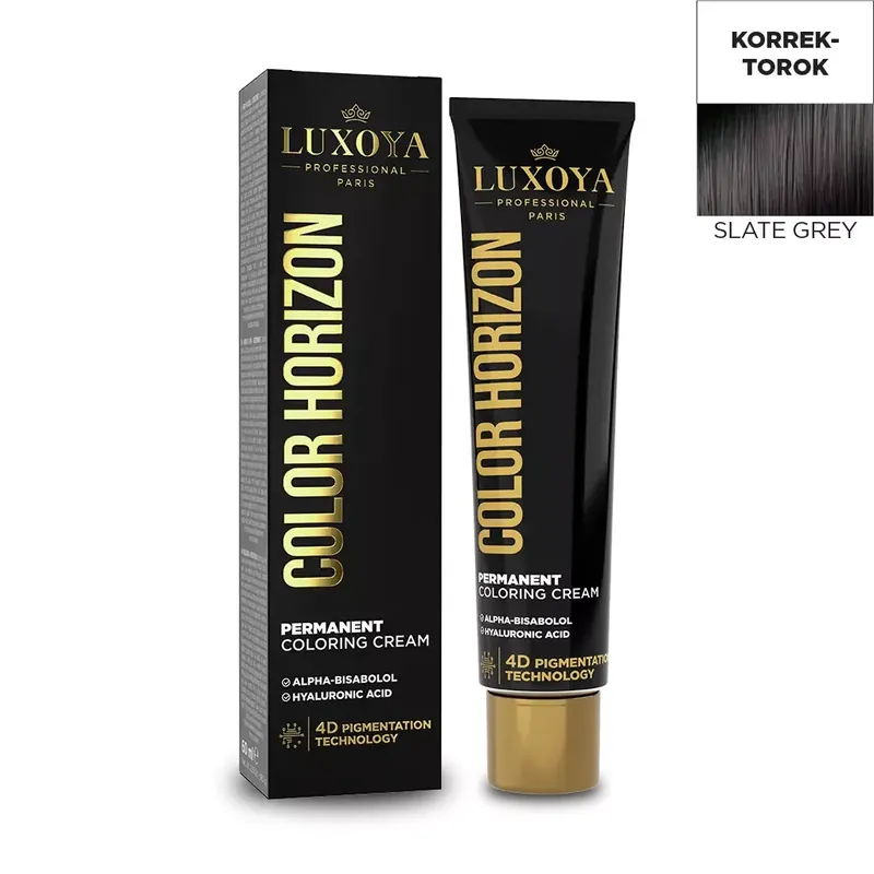 LUXOYA HAIR COLOR HORIZON SLATE GREY - Palaszürke Ammóniás hajfesték 60 ml Vedd meg online