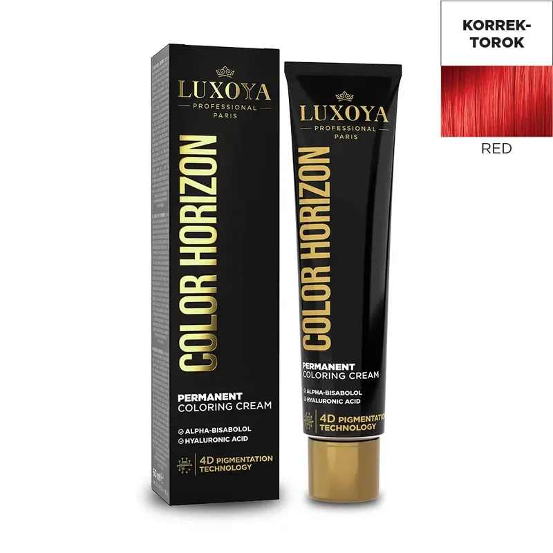 Legkelendőbb LUXOYA HAIR COLOR HORIZON RED - Piros Ammóniás hajfesték 60 ml